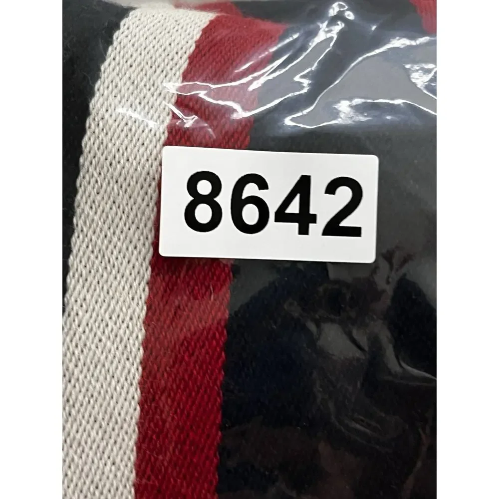 The Met Metropolitan Museum of Art New York Striped Wool Scarf Red White Blue